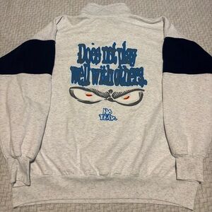 Vintage No Fear “Does Not Play Well With Others” Hoodie Size XL